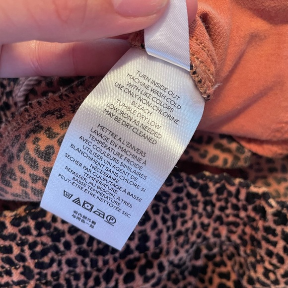 Anthropologie Brown Leopard Print Joggers - Picture 7 of 9